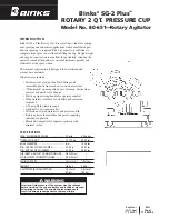 Preview for 1 page of Binks SG-2 PLUS 80-600 Manual