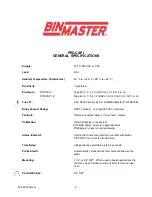 Предварительный просмотр 4 страницы BINMASTER PROCAP I Operating Instructions Manual