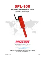 Предварительный просмотр 1 страницы BINMASTER SPL-100 Operating Manual