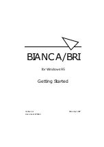 BinTec BIANCA/BRI Getting Started preview