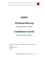 Preview for 1 page of BinTec X5800 Installation Manual