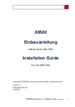 BinTec X8500 Installation Manual preview