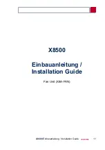 Preview for 11 page of BinTec X8500 Installation Manual