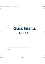 Preview for 1 page of BinTec XGeneration X2301 Quick Install Manual