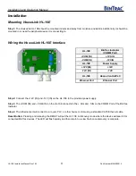 Предварительный просмотр 4 страницы BINTRAC HouseLink HL-10E Installation And Operation Manual