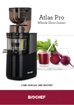 Bio Chef Atlas Pro User Manual And  Recipe Book preview