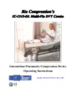 Bio Compression Systems IC-1545-DL Multi-Flo DVT Combo Operating Instructions Manual предпросмотр