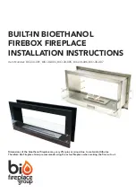 Bio Fireplace Group BIO-30-001 Installation Instructions preview