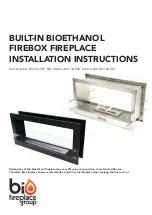 Предварительный просмотр 1 страницы Bio Fireplace Group BIO-30-001 Installation Instructions