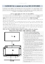 Предварительный просмотр 5 страницы BIO FIRES REGULATING BIO CONTAINER 75 Specification & Installation Instructions