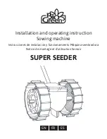 Bio Green Super Seeder Installation And Operating Instructions Manual preview