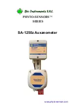 Bio Instruments PHYTO-SENSORS SA-1250z Quick Start Manual предпросмотр