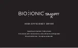 Preview for 1 page of BIO IONIC SMART X ZDRYERHECMPCT Operating Instructions Manual