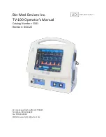 BIO-MED DEVICES TV-100 Operator'S Manual предпросмотр