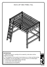 Preview for 3 page of Bio Movel HIGH LOFT BED PANEL FULL Manual