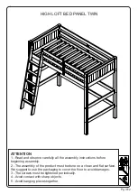 Preview for 3 page of Bio Movel HIGH LOFT BED PANEL TWIN Manual