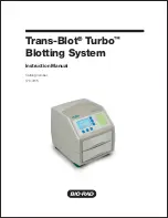 BIO RAD Trans-Blot Turbo Instruction Manual предпросмотр