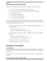 Preview for 12 page of Bio Smart Technologies BioSmart 1000F Owner'S Manual