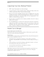 Preview for 12 page of Bio Smart Technologies BioSmart BIO-1500PA Owner'S Manual