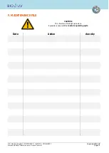 Preview for 14 page of BIO UV HOME 2 -230V Installation And Maintenance Manual