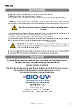 Предварительный просмотр 45 страницы BIO UV UV10 Installation And User Manual