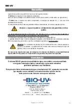 Предварительный просмотр 84 страницы BIO UV UV10 Installation And User Manual