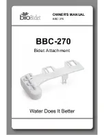 bioBidet BBC-270 Owner'S Manual preview