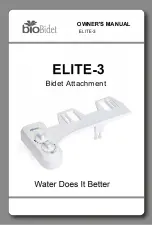 bioBidet ELITE-3 Owner'S Manual предпросмотр