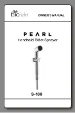 bioBidet PEARL S-100 Owner'S Manual preview