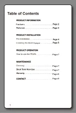 Preview for 2 page of bioBidet PEARL S-100 Owner'S Manual