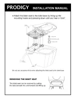 Предварительный просмотр 6 страницы bioBidet Prodigy P700 Installation Manual