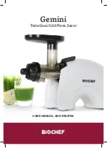 Biochef Gemini User Manual And Recipes preview