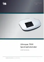 Предварительный просмотр 1 страницы biochrom HB Ultrospec 7500 User Manual