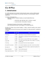 Preview for 4 page of Biocontrol CL-10 Plus User Manual