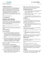 Preview for 1 page of Biocontrol MVP ICON User Manual