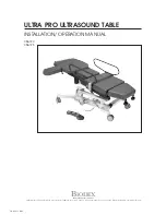 Предварительный просмотр 1 страницы biodex 058-720 Installation & Operation Manual