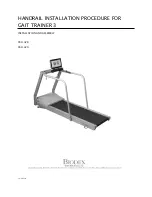 Preview for 1 page of biodex GAIT TRAINER 3 Installation And Assembly Manual