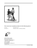 Preview for 2 page of biodex SIT2STAND 950-560 Operation & Service Manual