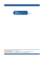 Предварительный просмотр 12 страницы Biodrier G-Wave Manual