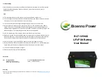 Предварительный просмотр 2 страницы Bioenno Power BLF-12150AS User Manual