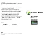 Предварительный просмотр 2 страницы Bioenno Power BLF-1215AS User Manual