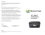 Предварительный просмотр 2 страницы Bioenno Power BLF-12200AS Manual