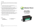 Предварительный просмотр 2 страницы Bioenno Power BLF-12300AS User Manual