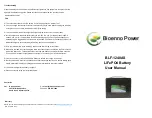 Предварительный просмотр 2 страницы Bioenno Power BLF-1240AS User Manual