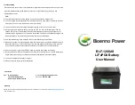 Предварительный просмотр 2 страницы Bioenno Power BLF-1280AS User Manual