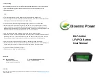 Предварительный просмотр 2 страницы Bioenno Power BLF-2440A User Manual