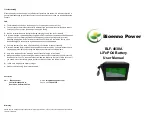 Предварительный просмотр 2 страницы Bioenno Power BLF-4830A User Manual