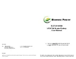 Предварительный просмотр 2 страницы Bioenno Power BLP-301000 User Manual