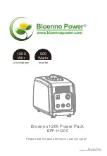 Bioenno Power BPP-H1200 User Manual preview