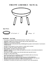 Предварительный просмотр 1 страницы Bioethanol Kamin Shop Qatar Firepit Assembly Manual